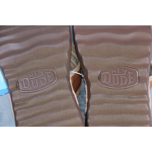 Hey Dude Mens Size 12 Brown Flip Flop Sandals Comfort Foam DUDEWAVES Beach NWT main image 4